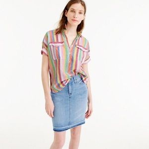Jcrew rainbow striped button down